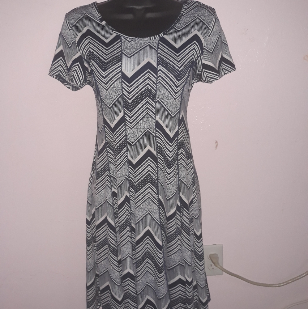 Knee length blue dress